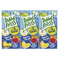 DubbelFrisss Appel & perzik 6-pack