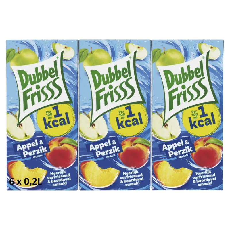 1Kcal Appel - Perzik 6-pack 0,2L