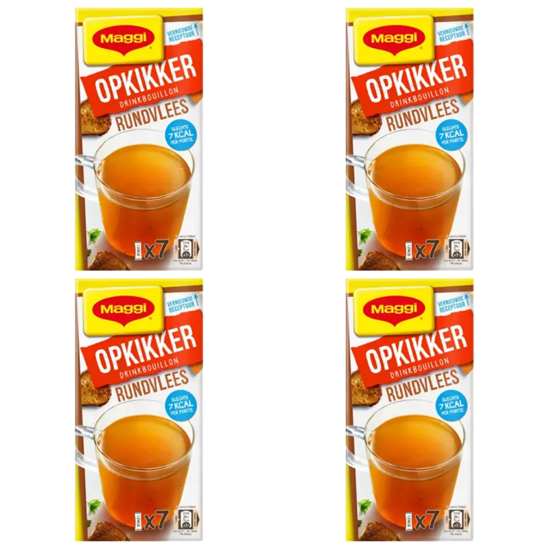 Opkikker drinkbouillon rundvlees 4-pack
