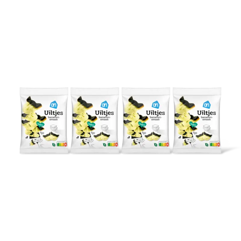 AH Uiltjes bananensmaak 4-pack