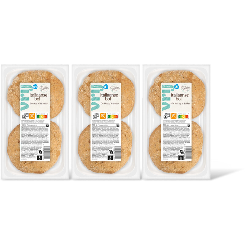 AH Glutenvrij Italiaanse bol 3-pack