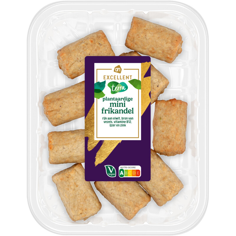 Een afbeelding van AH Excellent Terra plantaardige mini frikandel
