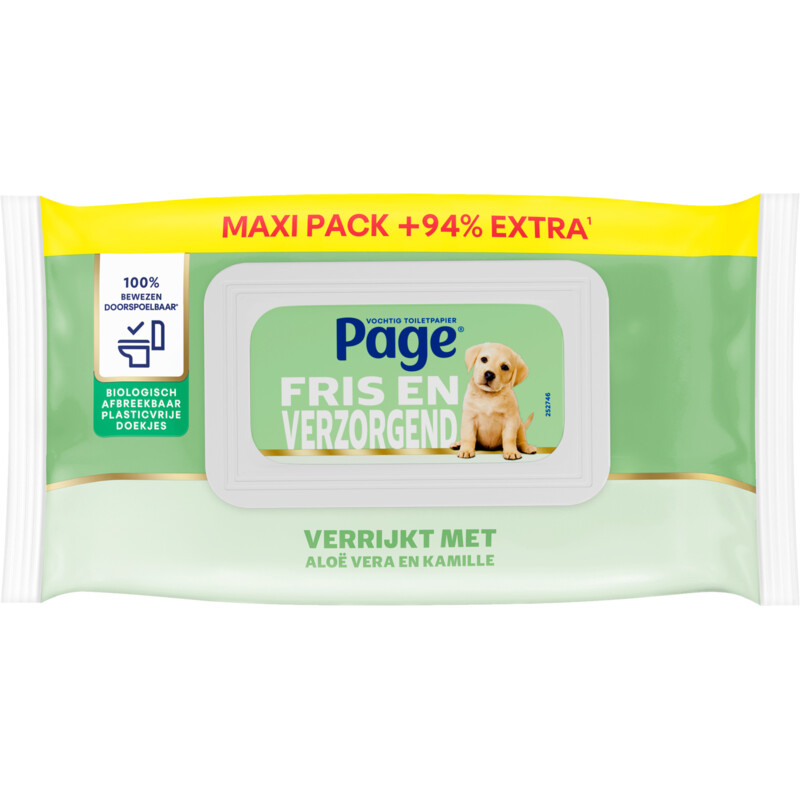 Een afbeelding van Page Aloë vera vochtig toiletpapier
