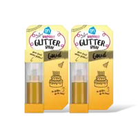 AH Bakfeest glitterspray goud 2-pack