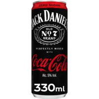 Jack Daniels Whiskey & coca cola zero sugar