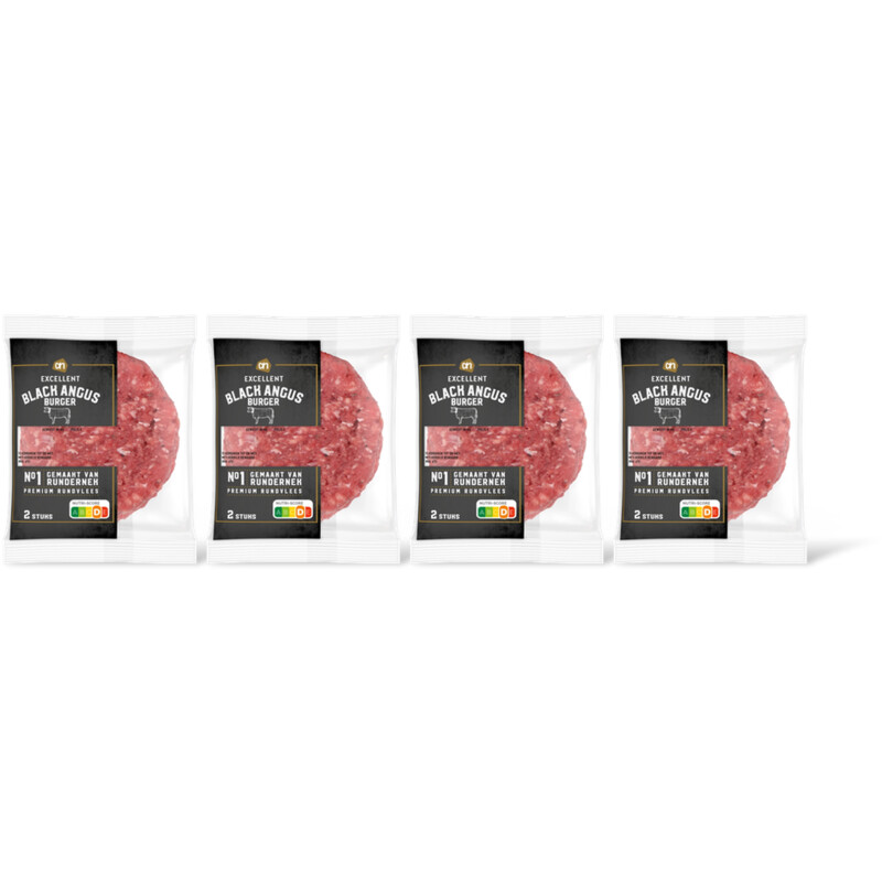 AH Excellent Black angus burger 4-pack