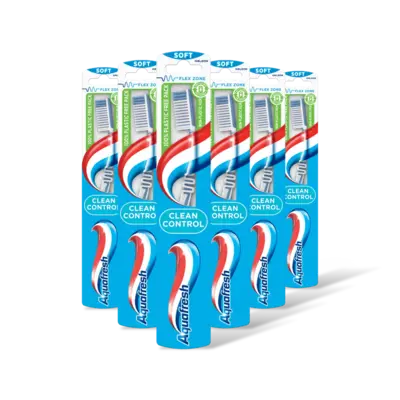 pdp-image-Aquafresh Clean control soft tandenborstel 6-pack