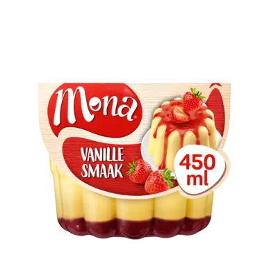 pdp-image-Mona Vanillepudding met aardbeiensaus