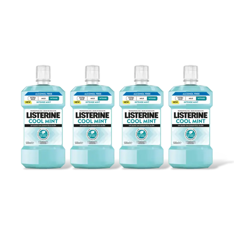 Listerine Coolmint alcholfree intense 4-pack