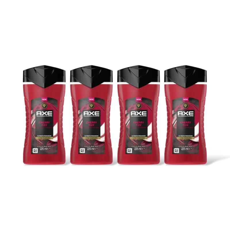 Axe Cherry fizz + fine fragrance 4-pack
