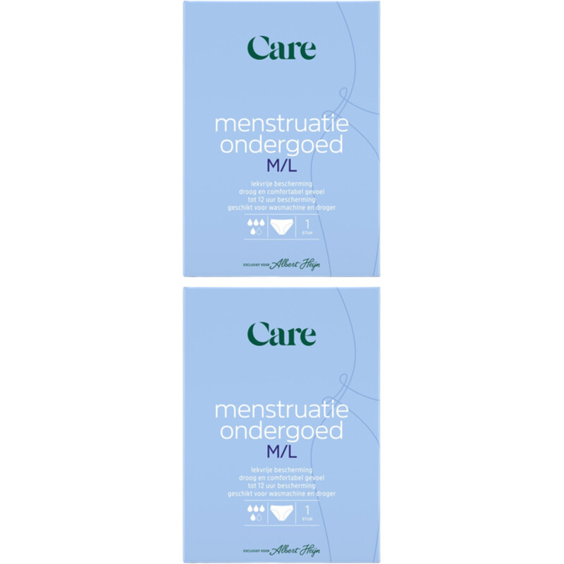 Een afbeelding van Care Menstruatie ondergoed maat M-L 2-pack