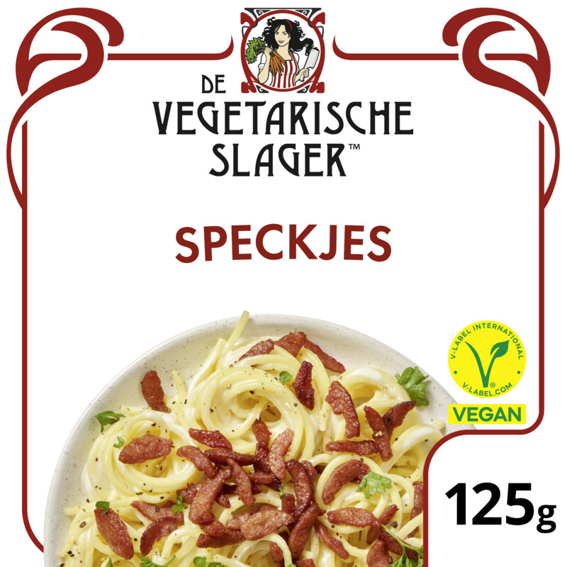 Een afbeelding van Vegetarische Slager Vegan geroockte speckjes