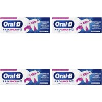 Een afbeelding van Oral-B B Pro junior tandpasta 6-12 jaar 4-pack