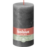 Bolsius Rustieke kaars antraciet 13cm