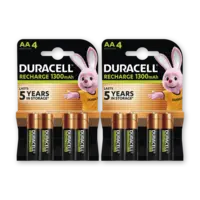 Duracell Rechargeable AA-batterijen 1300 mAh 2-pk