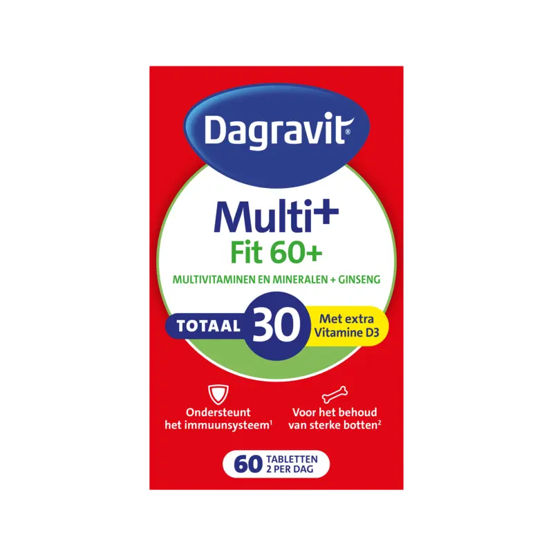 Dagravit Vitaal 60+ totaal multivitaminen