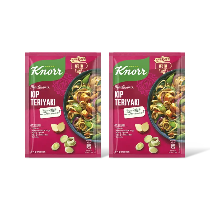 Knorr Maaltijdmix kip teriyaki 2-pack