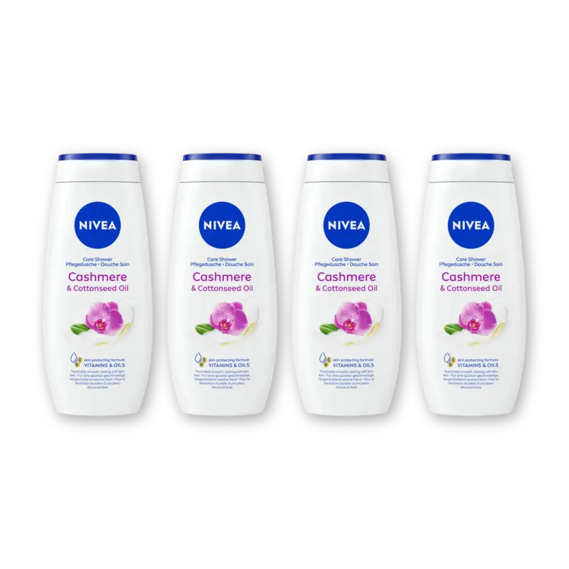 NIVEA Cashmere & cottonseed oil douchegel 4pck