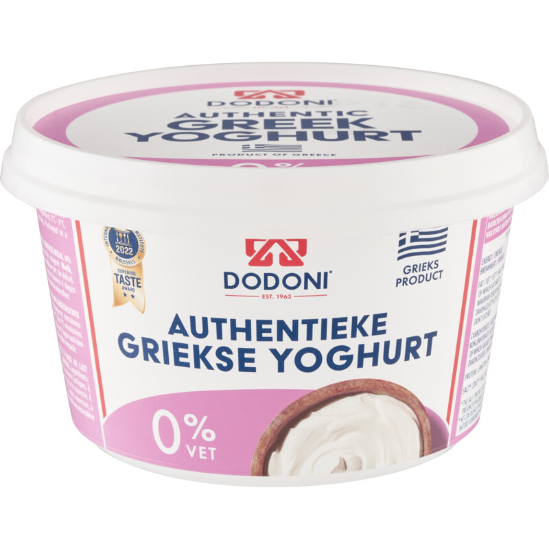 Een afbeelding van Dodoni Griekse yoghurt 0% vet