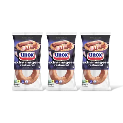 pdp-image-Unox Extra magere rookworst 3-pack