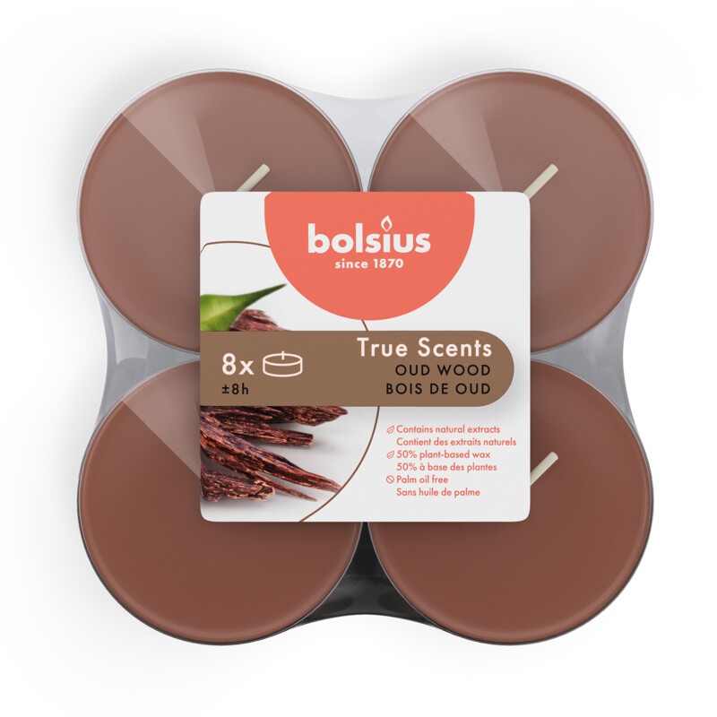 Een afbeelding van Bolsius Geurlichten maxi true scents old wood