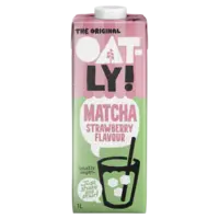 Oatly! Matcha strawberry flavour