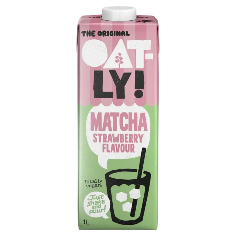 Oatly! Matcha strawberry flavour