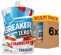 Melkunie Breaker zero aardbei yoghurt