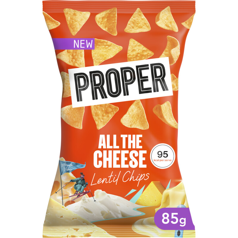 Proper All the cheese lentil chips