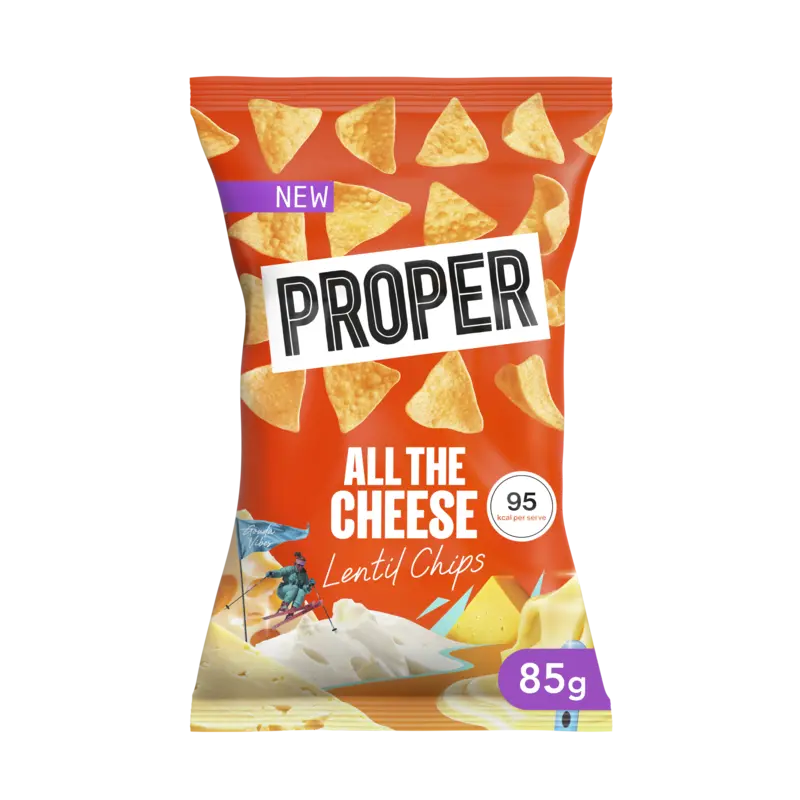 Proper All the cheese lentil chips