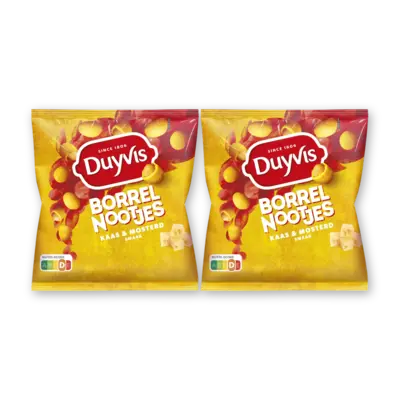 pdp-image-Duyvis Borrelnootjes kaas & mosterd smaak 2pack