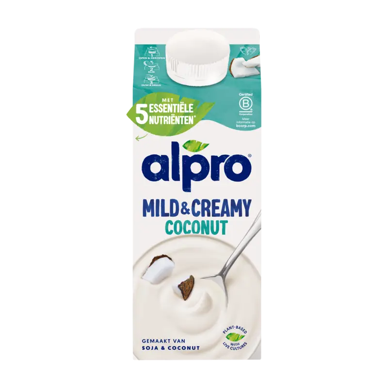 Mild & Creamy Kokosnoot Plantaardige Variatie Op Yoghurt