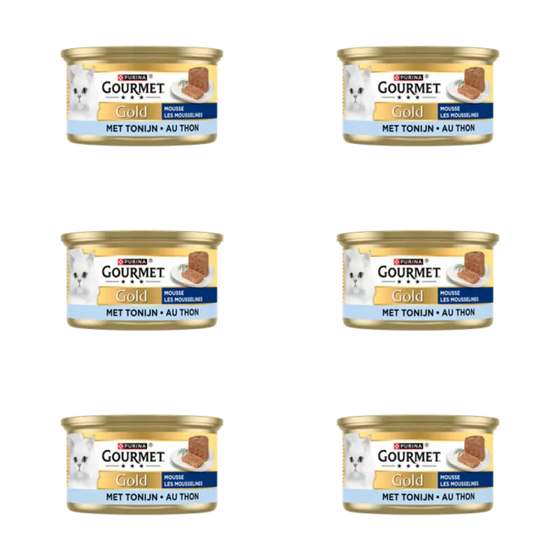 Gold mousse met tonijn 6-pack