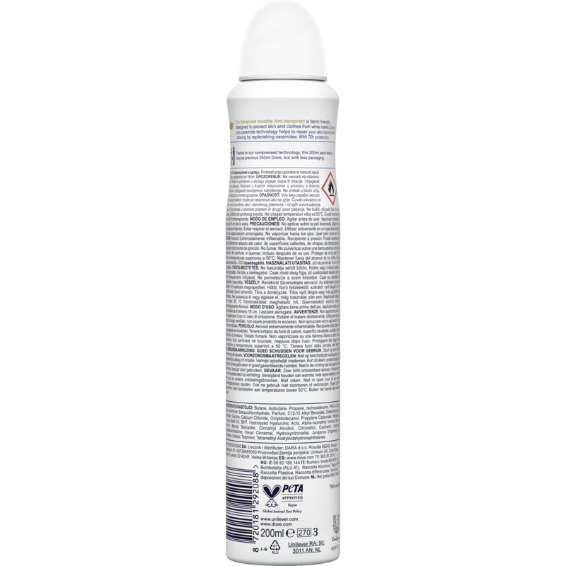Een afbeelding van Dove Invisible dry anti-transpirant spray