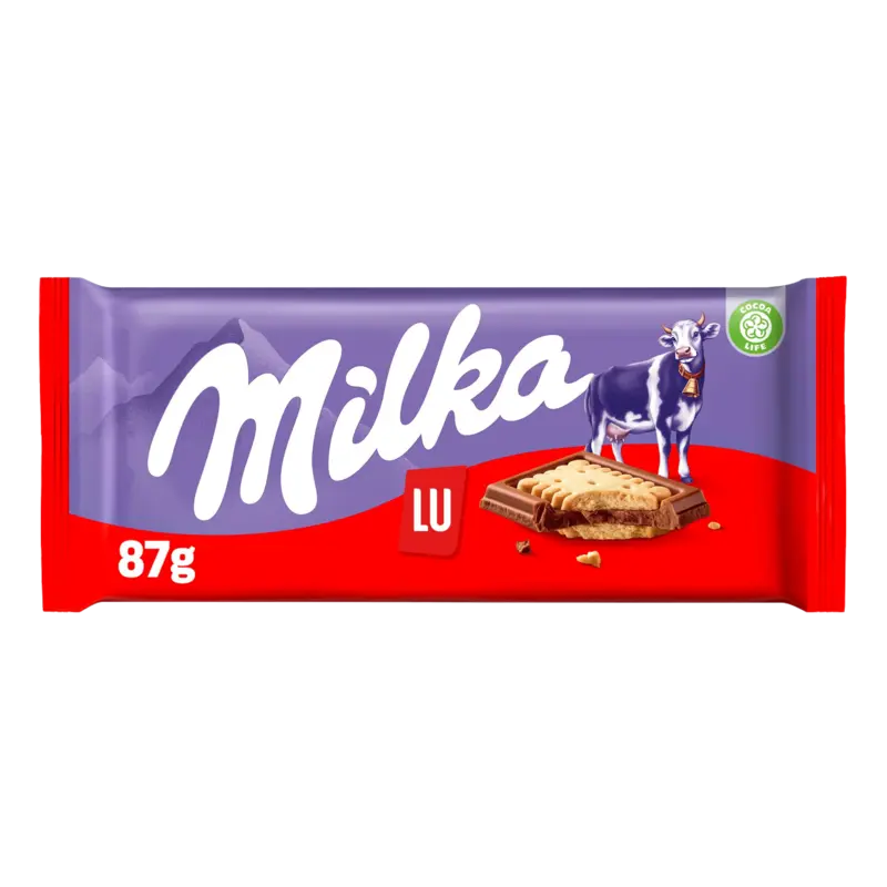 Chocolade biscuit tablet lu