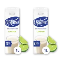 Optimel Drinkyoghurt limoen 2-pack