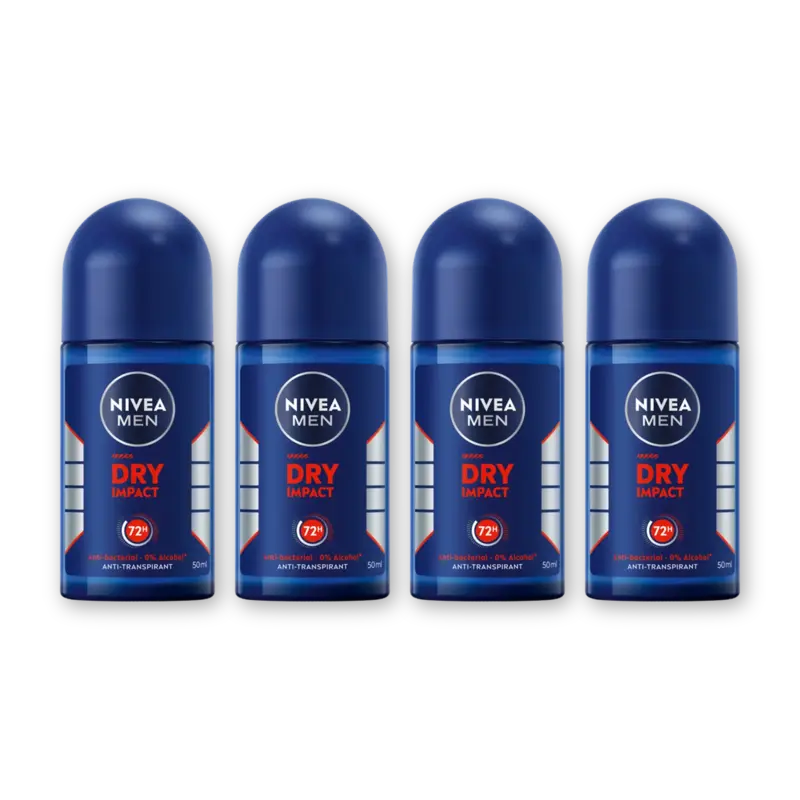 NIVEA Men dry impact anti transpirant rol 4pck