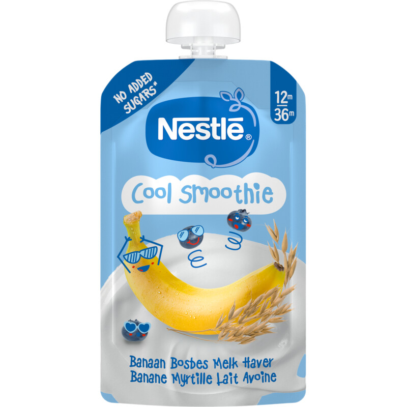 Nestle Baby cool smoothie banaan bosbes 12m+