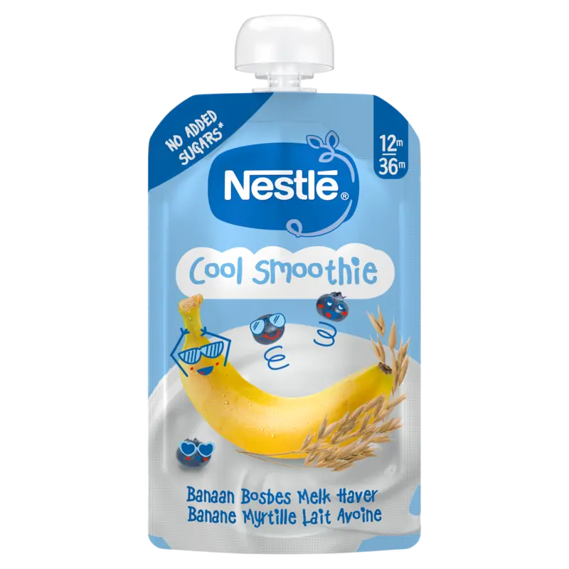 Cool Smoothie Banaan Bosbes Melk Haver 12m-36m