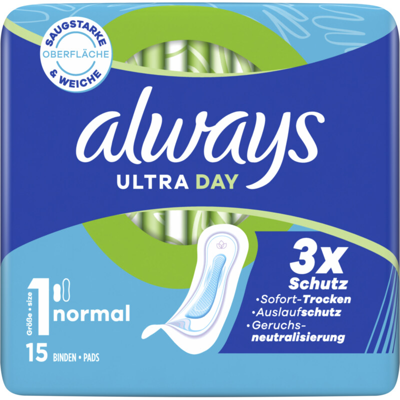 Een afbeelding van Always Ultra day normal maandverband