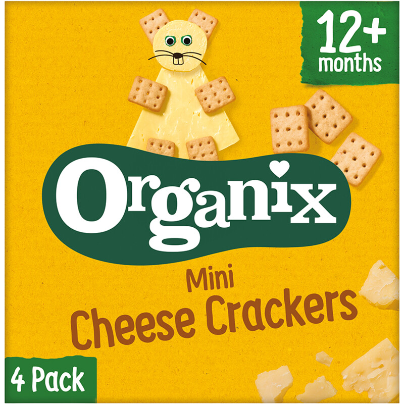 Een afbeelding van Organix Mini cheese crackers 12m+
