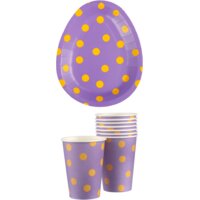 Een afbeelding van AH Kartonnen paasservies pakket