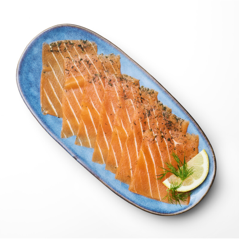 Een afbeelding van AH Excellent Terra plantaardige gerookte zalm