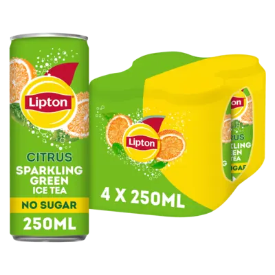 pdp-image-Lipton Ice tea green citrus sparkling 4-pack