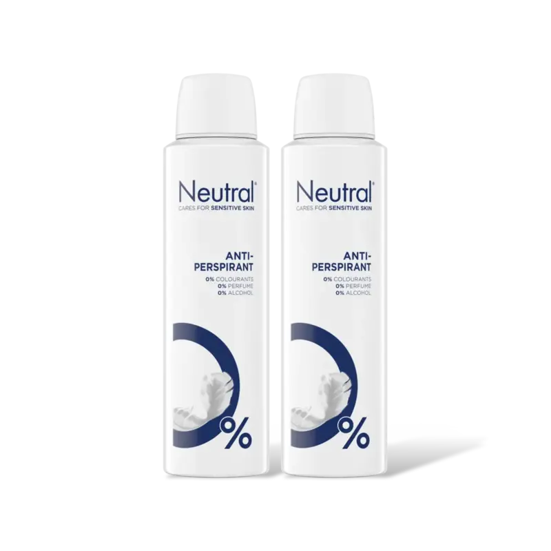 Neutral Anti-transpirant deodorant spray 2-pack