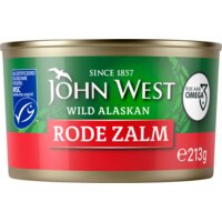Een afbeelding van John West Wilde rode zalm
