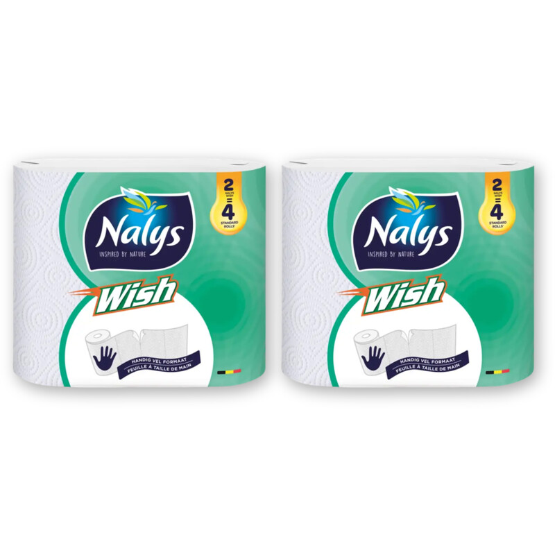 Nalys Wish dubbelrol keukenpapier 2-pack