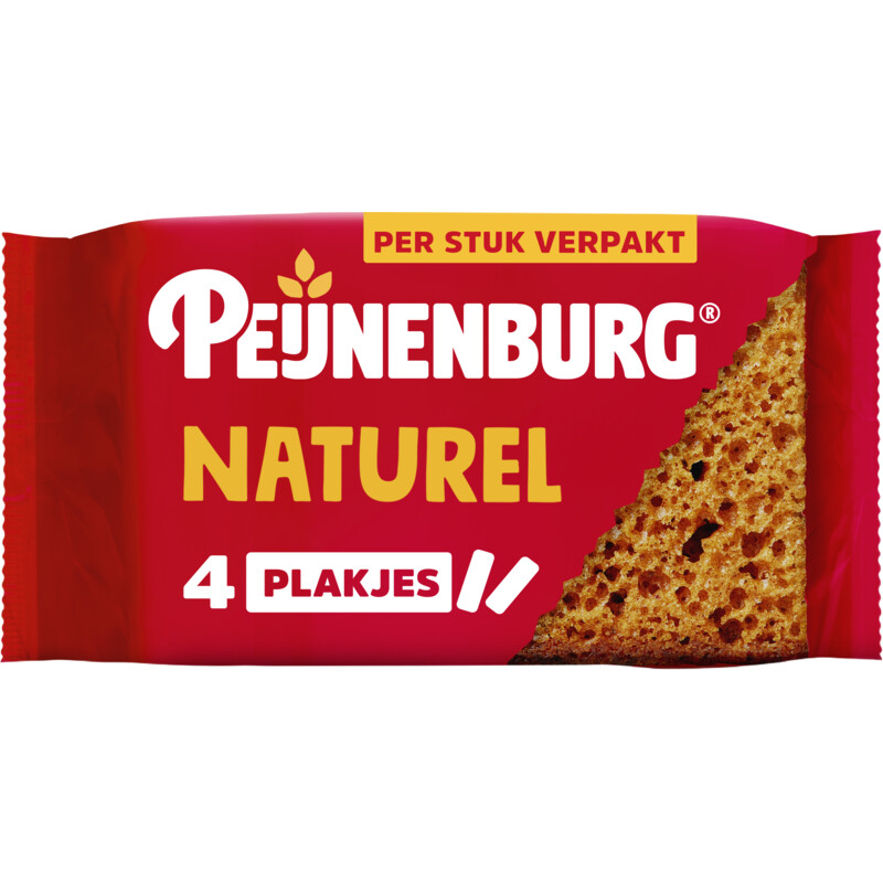 Een afbeelding van Peijnenburg Ontbijtkoek naturel 4-pack