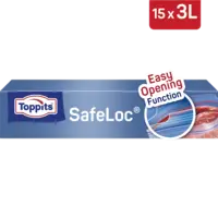 Toppits Safeloc diepvrieszakken 3 liter