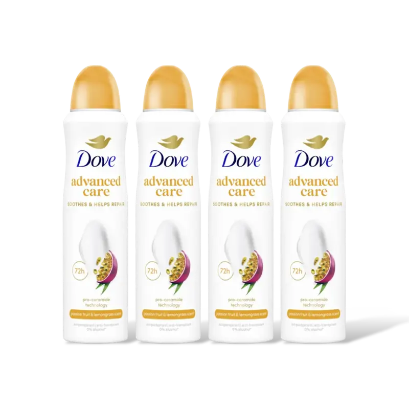 Dove Passievrucht citroengras deodorant 4pack